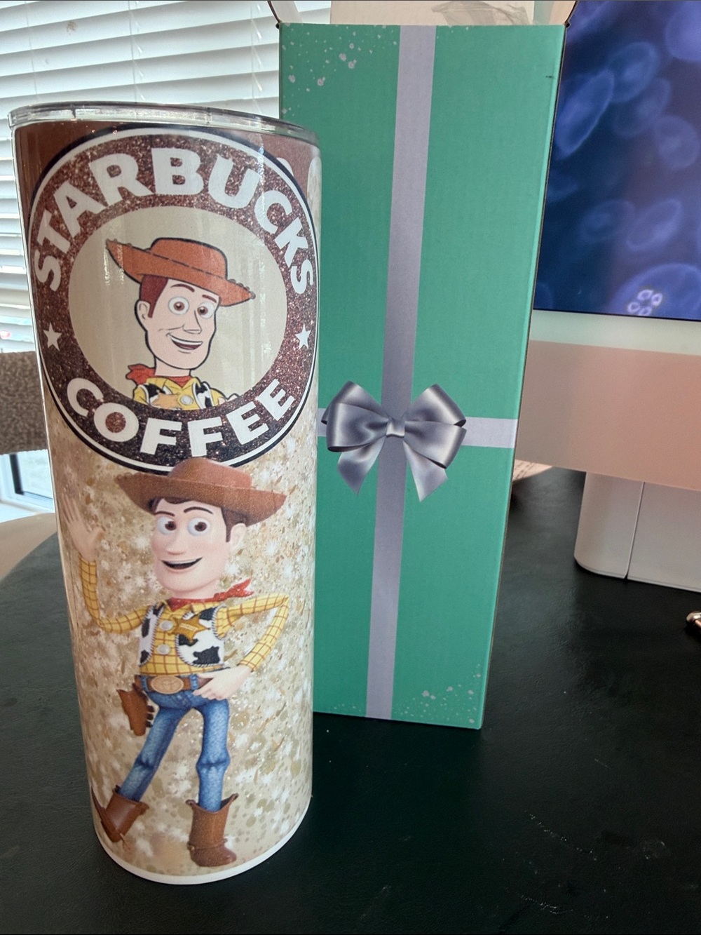 Starbucks Woody Toy Story Tumbler - Brown & Cream